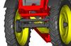 Sliding axle with suspension Sliding axle with suspension